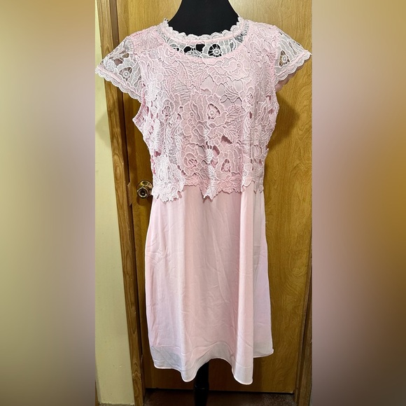 NWT Isaac Mizrahi Live Always Issac pink size medium dress - Picture 2 of 10